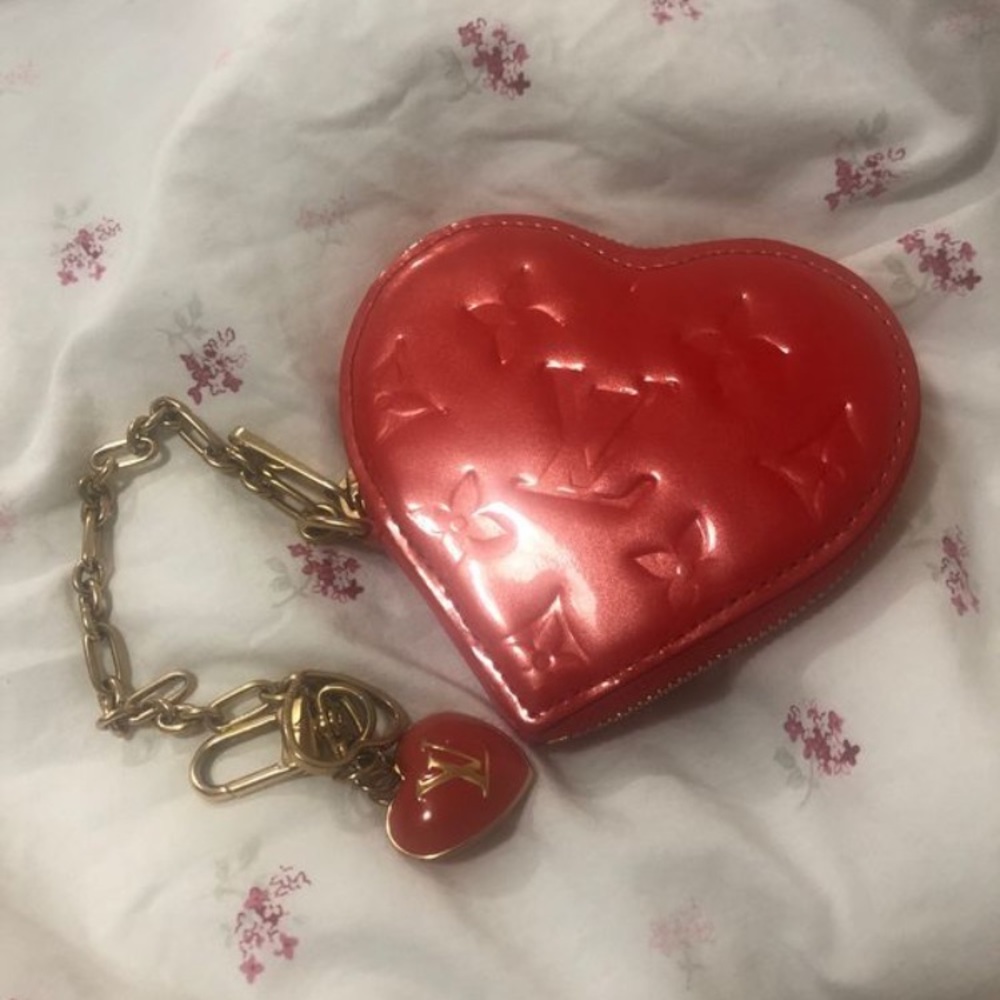 Louis Vuitton heart coin pouch